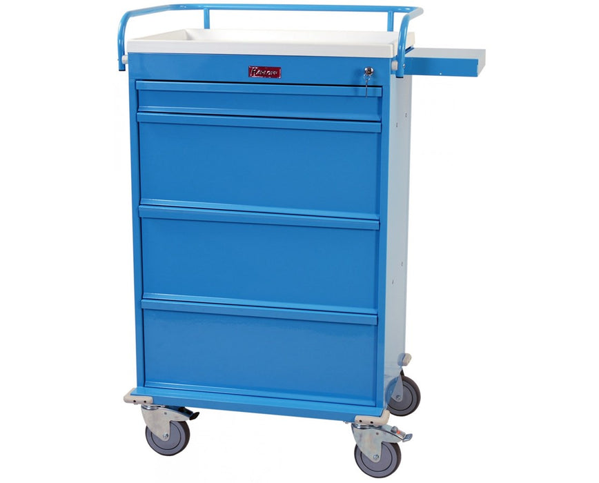 Value Line 360 Punch Card Medication Cart - Electronic Pushbutton Lock, Cart w/ Narcotics Box, Standard Package