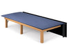 Bariatric Mat Table. Wall Folding w/ Flat Top [Dove Gray Upholstery] for Physical Therapy