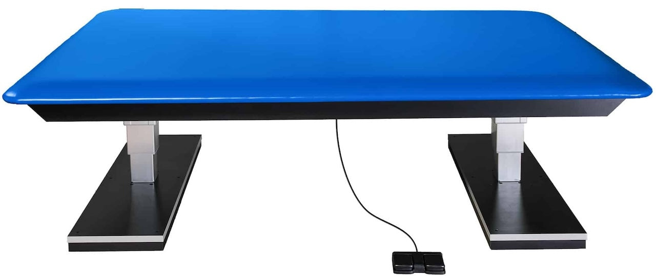 Dual Lift Powermatic Bariatric Power Hi-Lo Rehab Therapy Mat Table w/ Flat Top. 84"L x 60"W