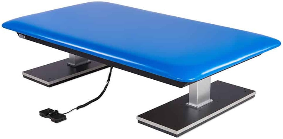 Econo Bariatric Power Hi-Lo Rehab Therapy Table w/ Flat Top. 72"L x 48"W [Blue Upholstery]