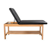 Timber Treatment Table. H-Brace w/ Shelf, Adjustable Back & Nose Cutout