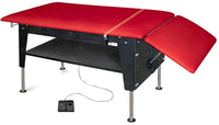 Power Hi-Lo Treatment Table. Flat Top w/ Shelf & Drop Section / Infant Changing Table