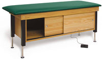 Bariatric Cabinet Power Hi-Lo Treatment Table. Flat Top