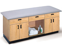 All-Purpose Cabinet Treatment Table w/ Flat Top. 3 Drawer, 4 Doors & 1 Shelf