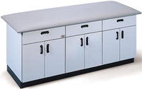 All-Purpose Cabinet Treatment Table w/ Flat Top. 3 Drawer & 6 Doors