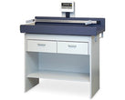 Econo-Line Pediatric Exam Table w/ Digital Scale [Folkstone Gray Laminate / Flint-Gray Upholstery]