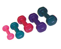 Vinyl Coated Dumbbells Weight Set