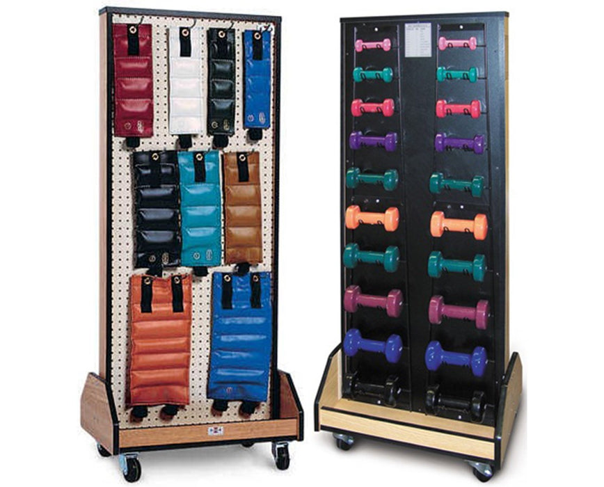 Mobile Weight and Dumbbell Rack