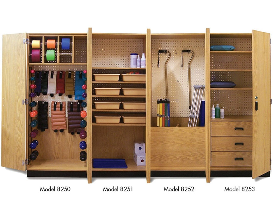 Thera-Wall Therapy Storage System Cabinet with Upper Dispenser