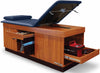 Sports Treatment Table w/ Adjustable Back. Doors on Right of Patient