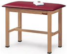 Athletic Training H-Brace Taping Table [Natural Oak Laminate / Black Upholstery]