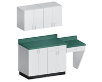 48"W Base & Wall Cabinet. Pro-Line w/ Desk