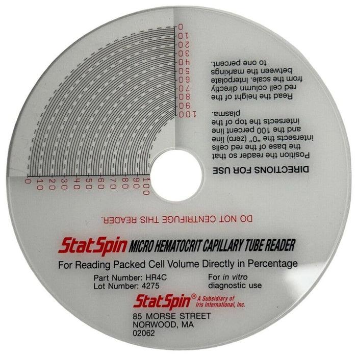 Hematocrit Reader StatSpin Card Hematocrit Reader