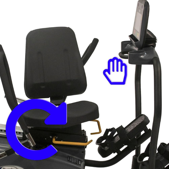PhysioStep MDX Recumbent Elliptical Cross Trainer