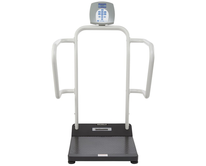 Professional Bariatric Digital Stand-On Scale, LB/KG w/ Digital Height Rod & Bluetooth
