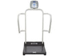 Bariatric ADA Digital Stand-On Scale w/ Extra Wide Handrails. KG, Digital Height Rod