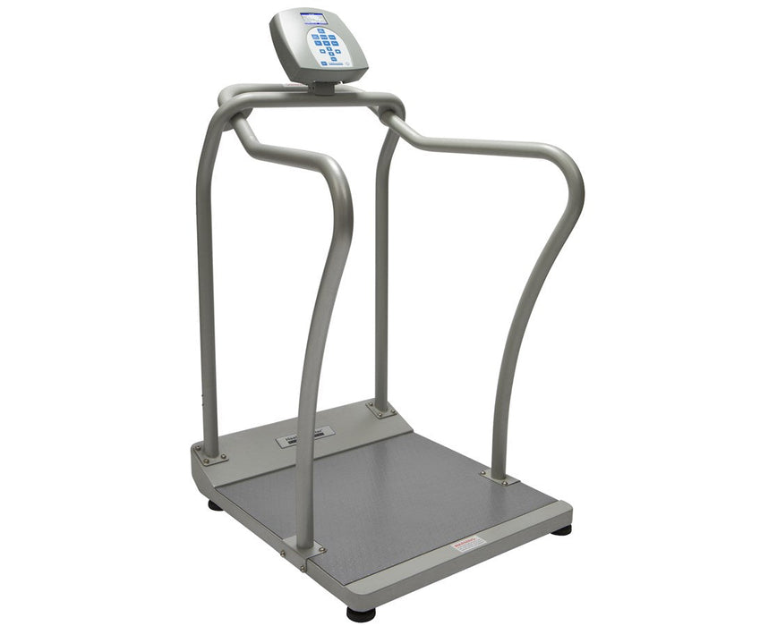 Professional Digital Hand-Rail Platform Scale, KG w/ Digital Height Rod