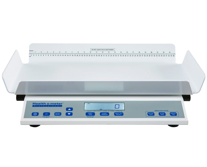 Professional Antimicrobial Neonatal/Pediatric Four Sided Tray Scale - LB/KG/G