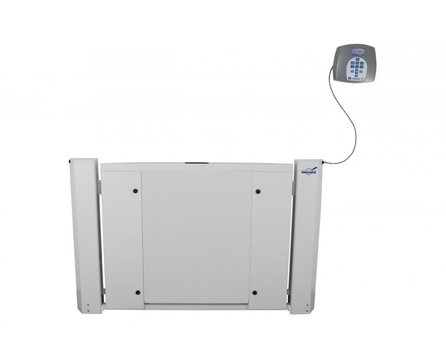 Antimicrobial Wall-Mounted Fold-Up Wheelchair Scale