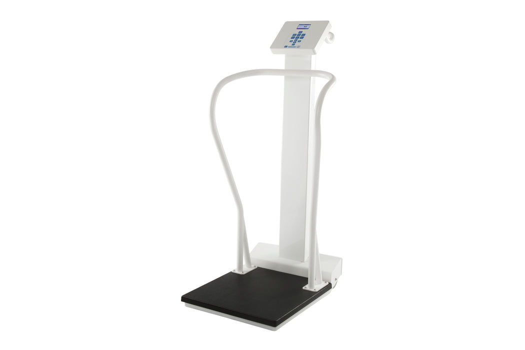 Antimicrobial Heavy-Duty Platform Scale w/ Handrail