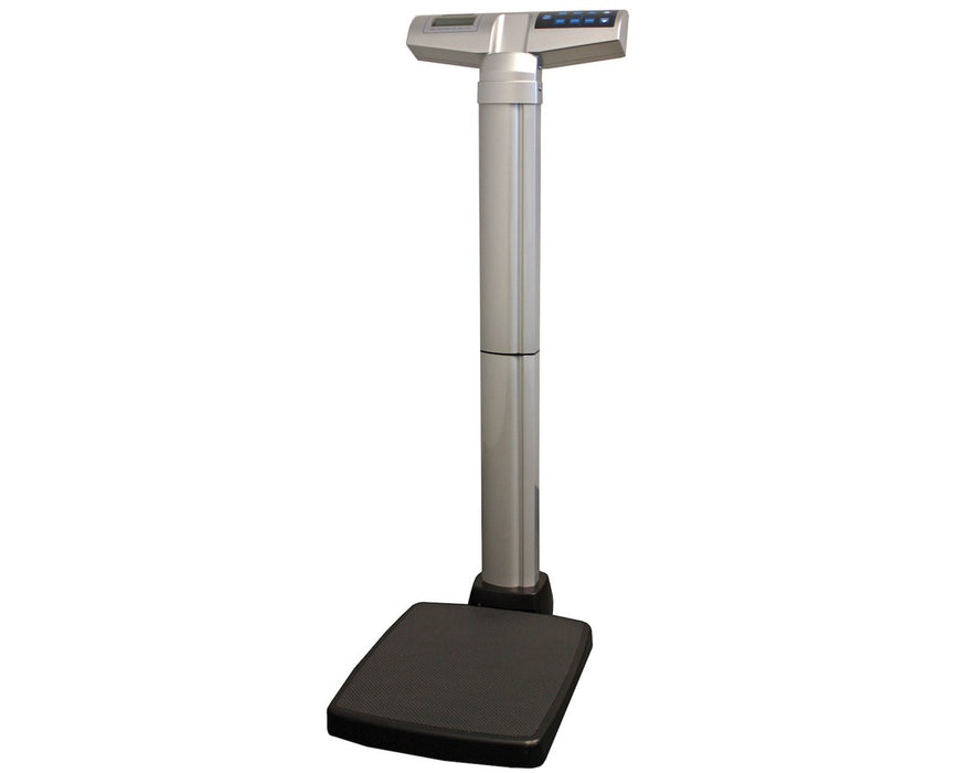 Professional Waist High Digital Scale LB/KG - with Power Adapter & Height Rod