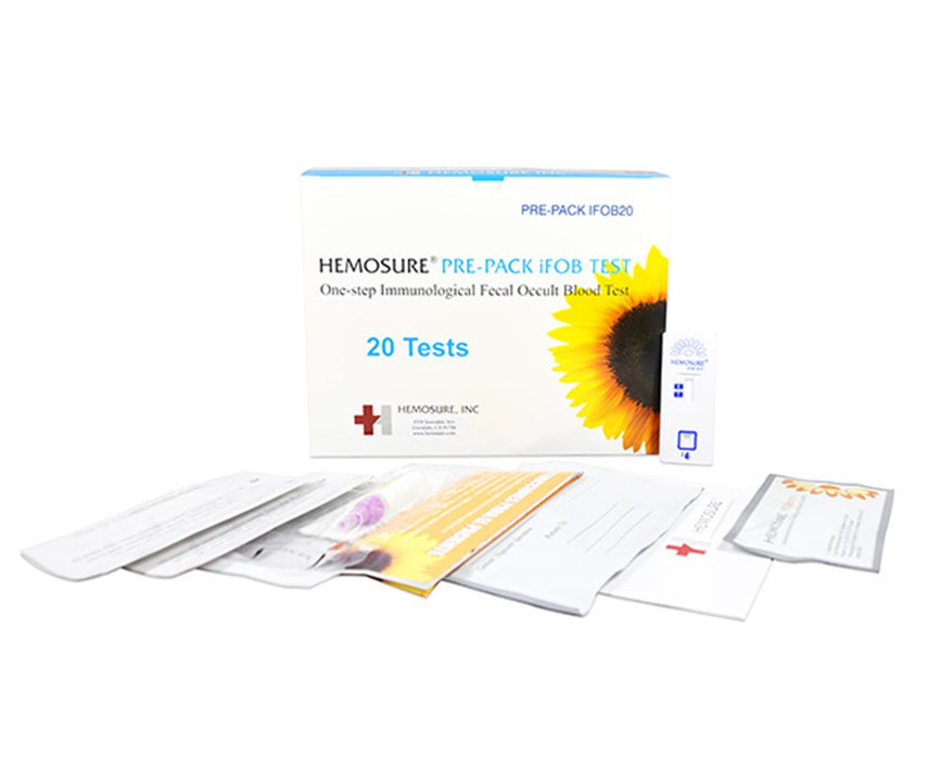 Pre-Packed IFOB Test Kits, 20 Tests per Box - 20 Home Kit Mailers