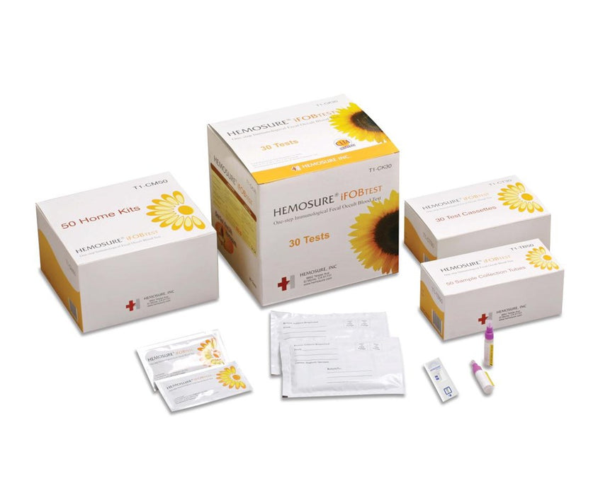 One-Step Fecal Immunochemical Test Kit with Home Kit Mailer (100 Strips/Box)