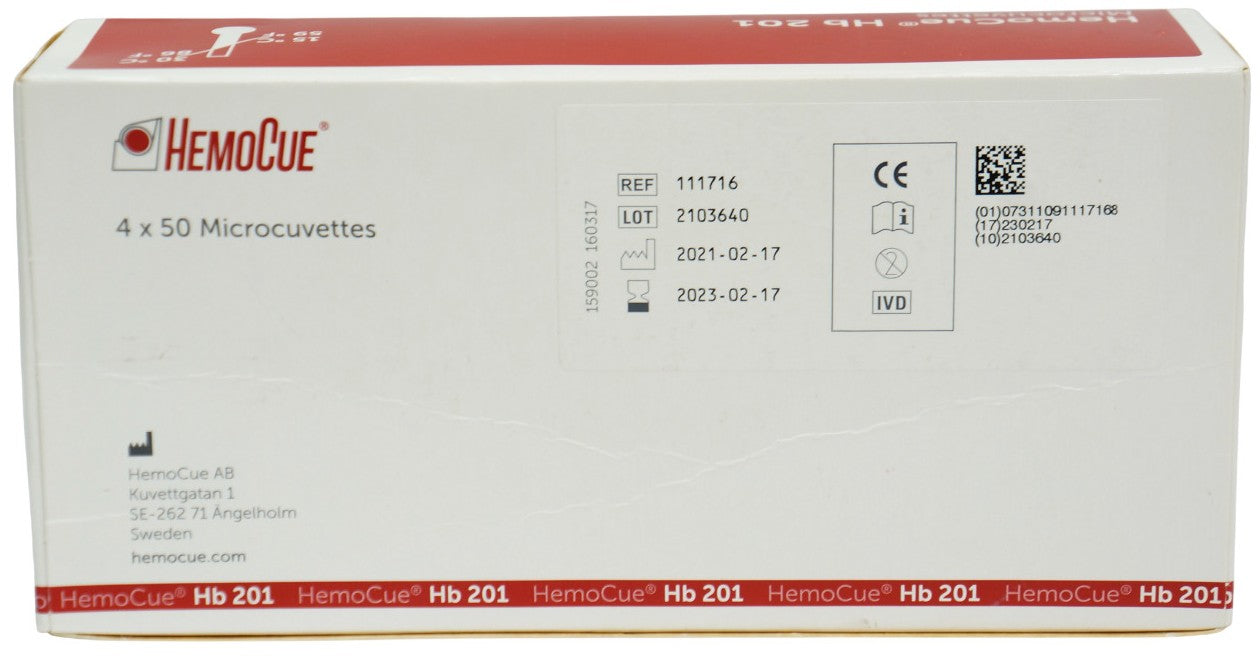 Hb 201 Microcuvettes (200/bx)