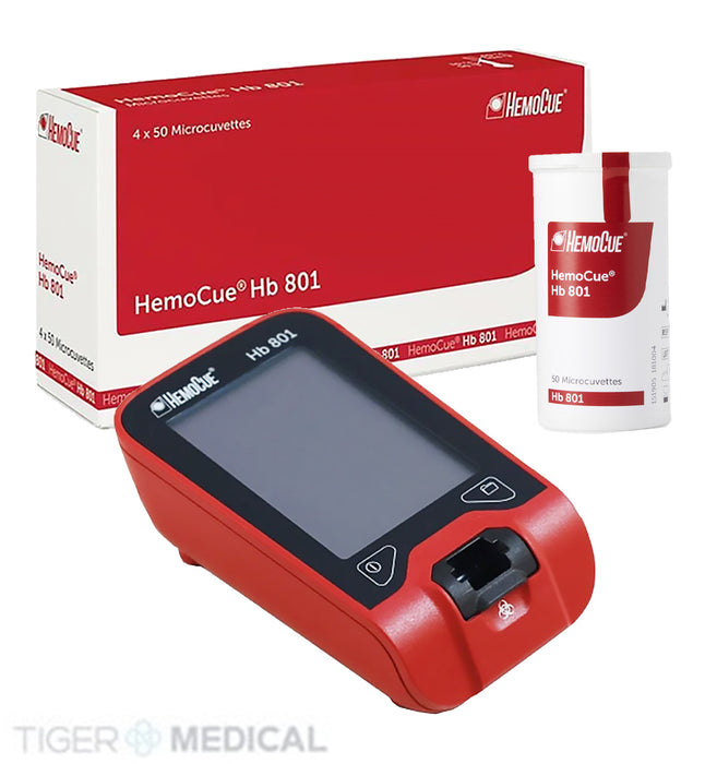 Hb 801 Hemoglobin Analyzer with 1 Box Cuvettes (200/bx)