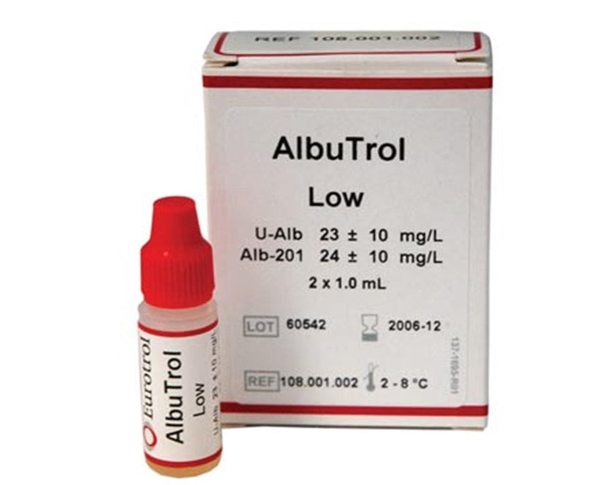 Eurotrol Control Solution for Analyzer Machines, 2 vials/box - Glucotrol Solution