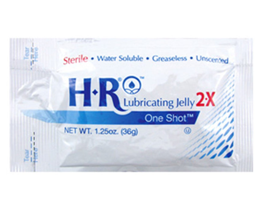 OneShot Lubricating Jelly Regular / 2X - 1.25 oz. Regular Jelly - 48/bx - Sterile