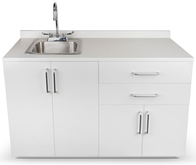 48"W Base Cabinet. 4 Doors & 2 Drawers (Sink Option)