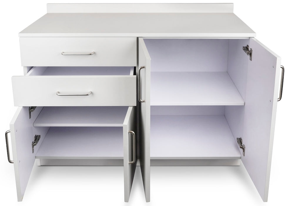 48"W Base Cabinet. 4 Doors & 2 Drawers (Sink Option)