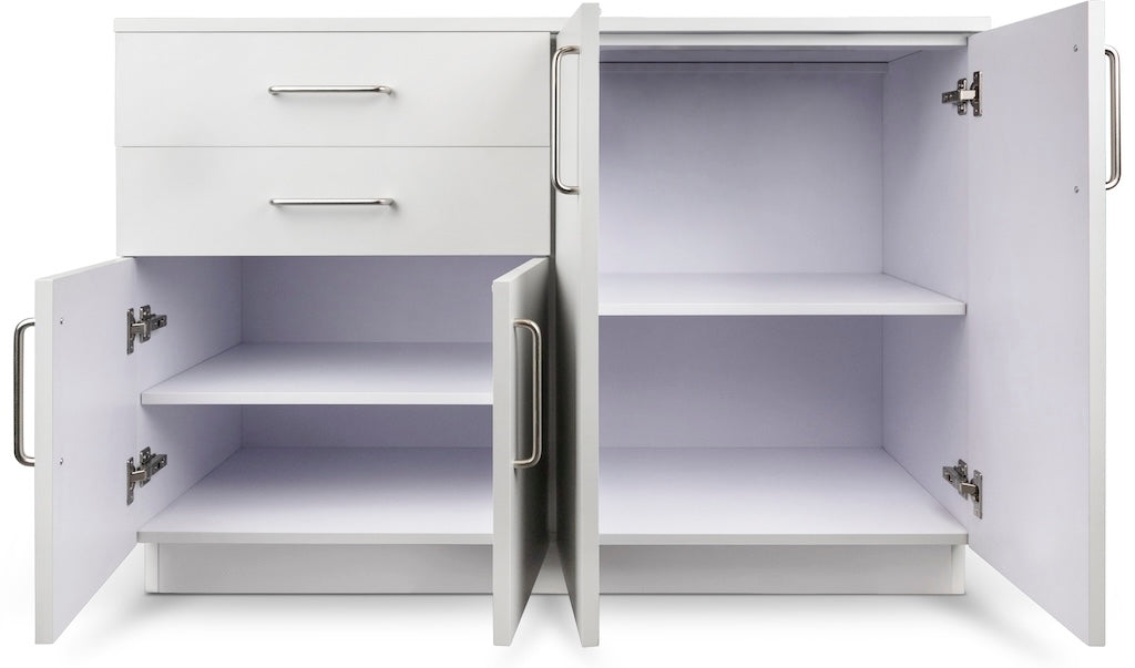 48"W Base Cabinet. 4 Doors & 2 Drawers (Sink Option)