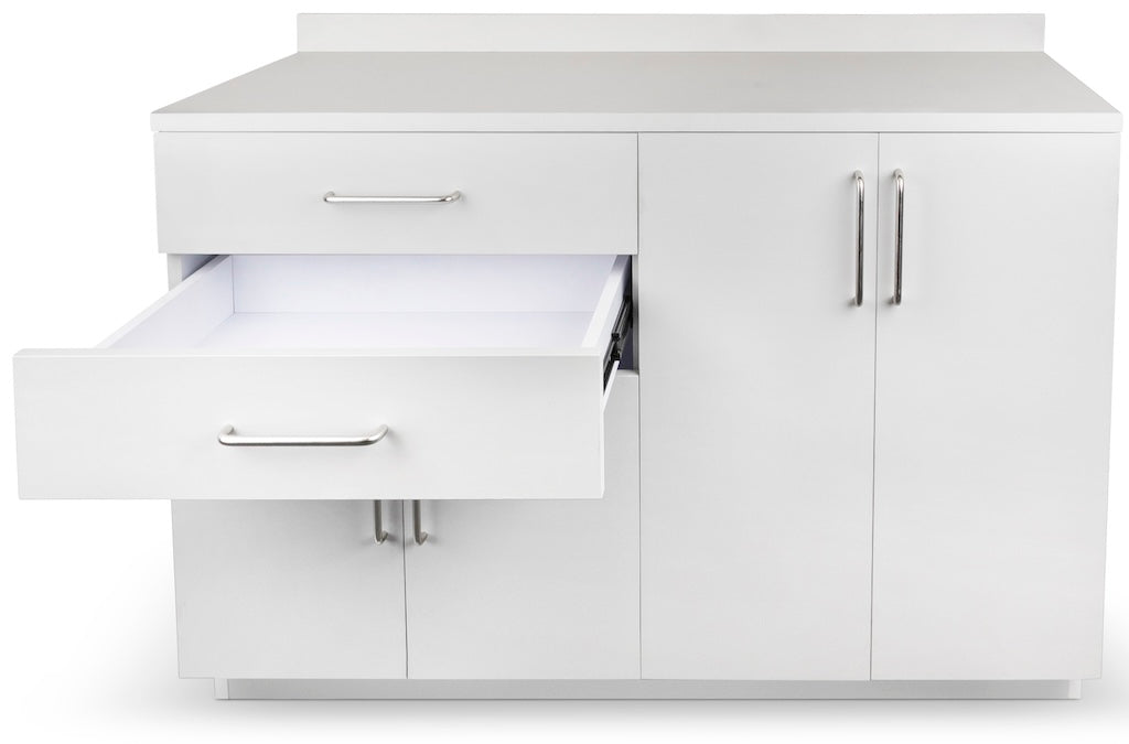 Wall & Base Cabinet Package (36"-48"W. Side Desk Option)