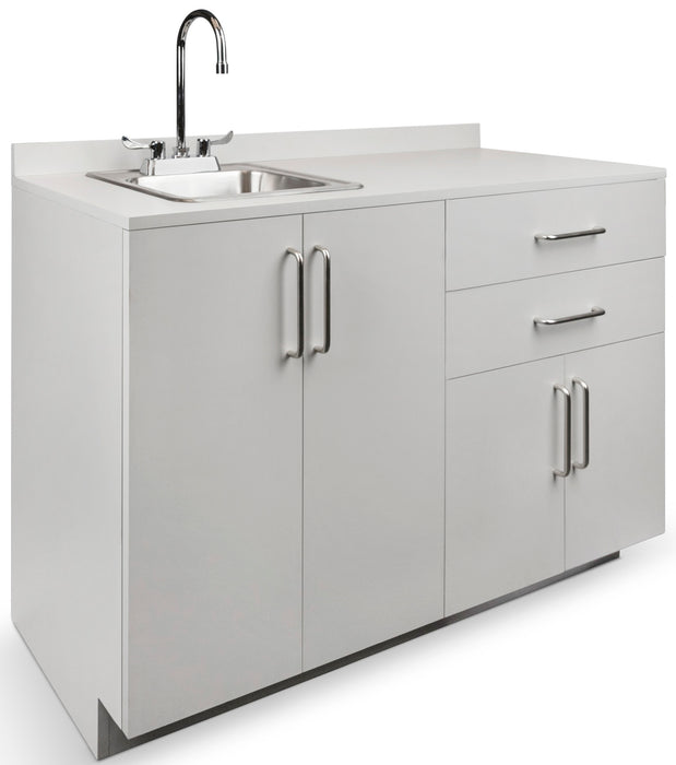 48"W Base Cabinet. 4 Doors & 2 Drawers (Sink Option)