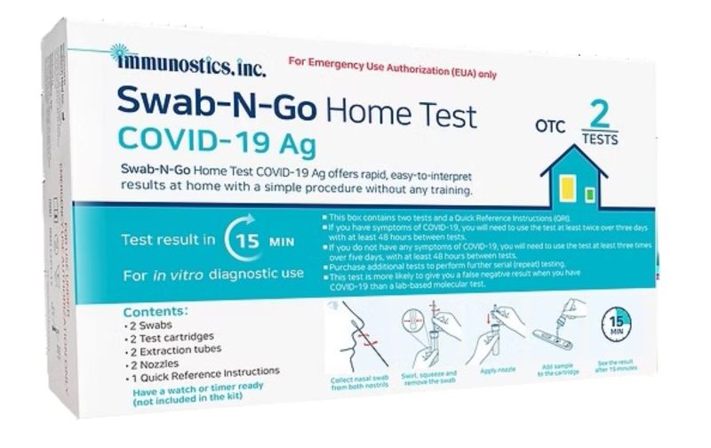 Swab-N-Go At-Home OTC COVID-19 Test. 2/Kt