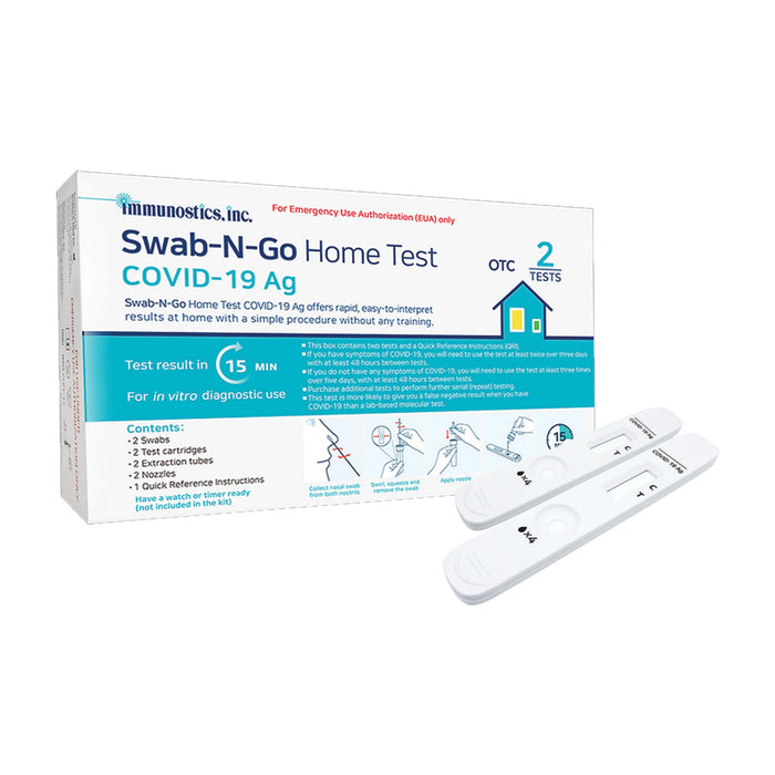 Swab-N-Go At-Home OTC COVID-19 Test - 2/Kt