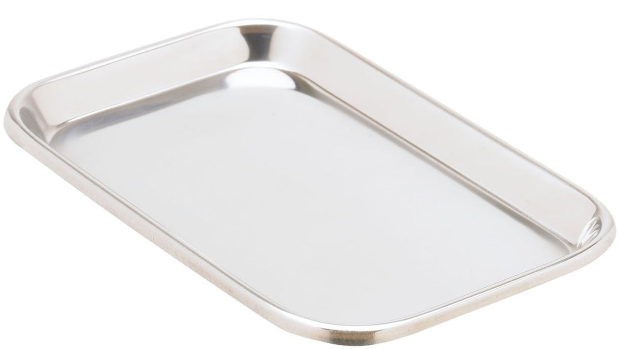 Stainless Steel Instrument Tray. Solid, 12 23/32" x 10 27/64" x 2½"