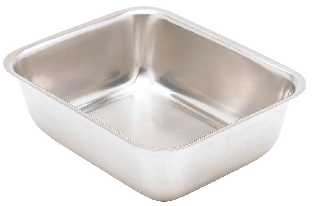 Stainless Steel Instrument Tray. Solid, 12 23/32" x 10 27/64" x 3¾"