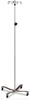 Stainless Steel IV Pole with Detachable Hook Top 4-Hooks