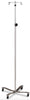 Stainless Steel IV Pole with Welded Hook Top 2-Hooks
