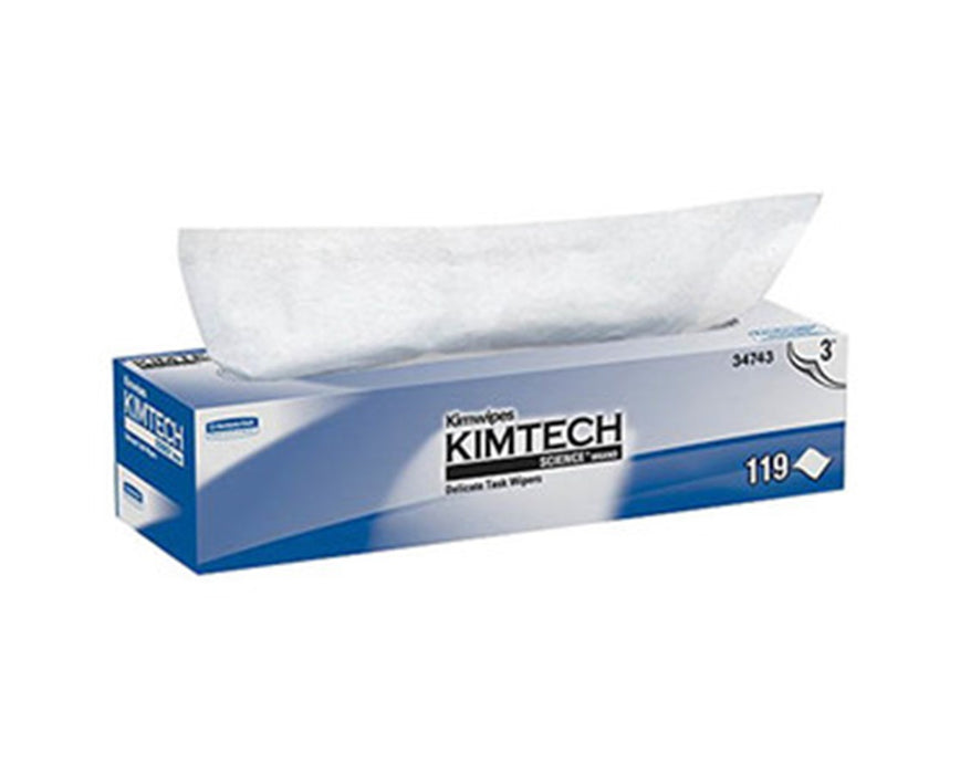 Kimtech Science Kimwipes Delicate Task Wipers 3-Ply, 12" x 12" - 119/pk, 15pk/cs