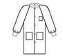 Basic PLUS Lab Coat. Extra Large (25/cs)