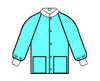 Professional Jacket w/ Knit Collar & Cuff. Large. Blue (24/cs)