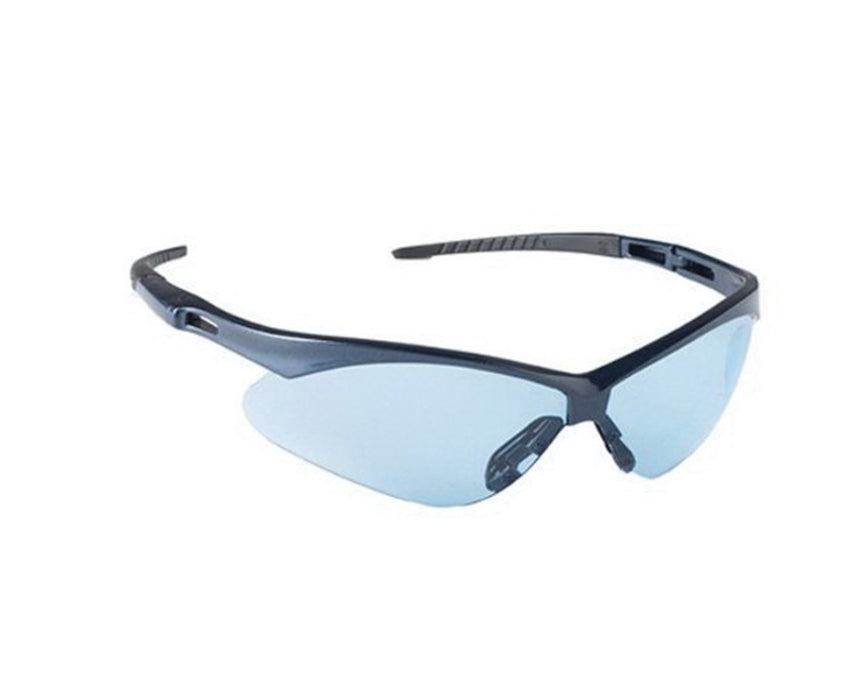 Jackson V30 Nemesis Safety Glasses - 12/Cs Light Blue Lens, Black Frame