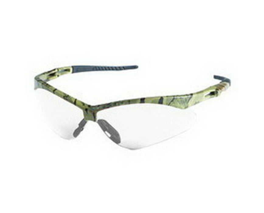 Jackson V30 Nemesis Safety Glasses - 12/Cs Clear Lens, Anti-Fog, Camo Frame