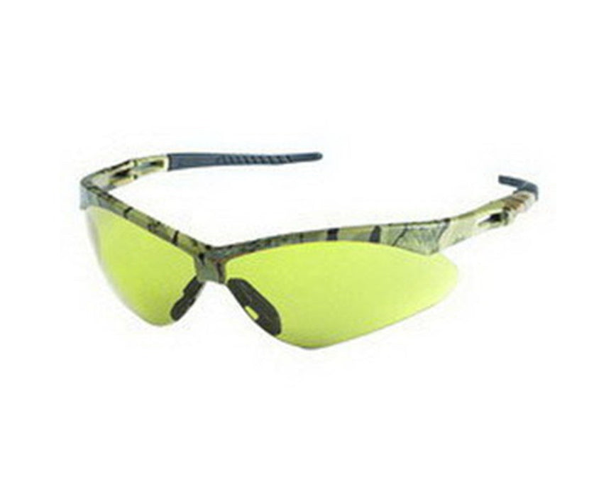 Jackson V30 Nemesis Safety Glasses - 12/Cs Amber Lens, Anti-Fog, Camo Frame