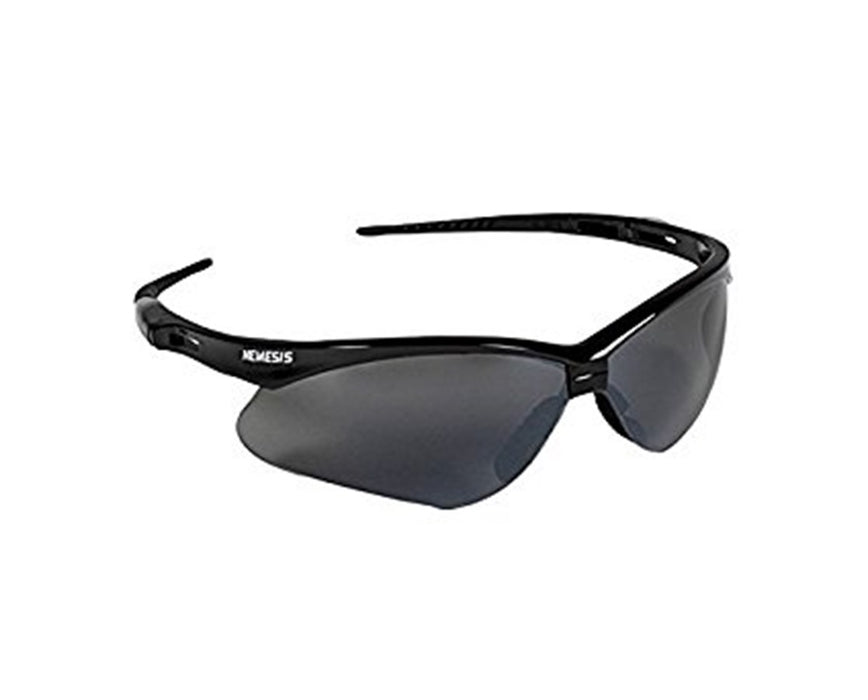 Jackson V30 Nemesis Safety Glasses - 12/Cs Smoke Mirror Lens, Black Frame