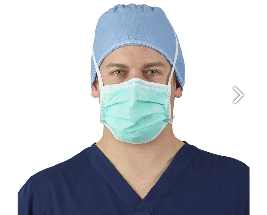 Antifog Surgical Mask, Green - 300/cs